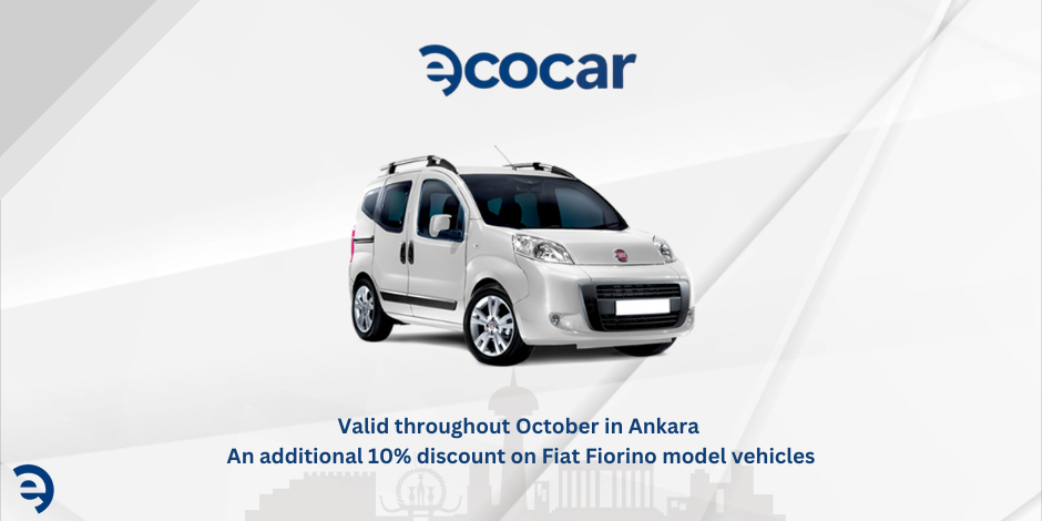 Exclusive to the Ankara region: Fiat Fiorino model vehicles with an additional 10% discount opportunity!